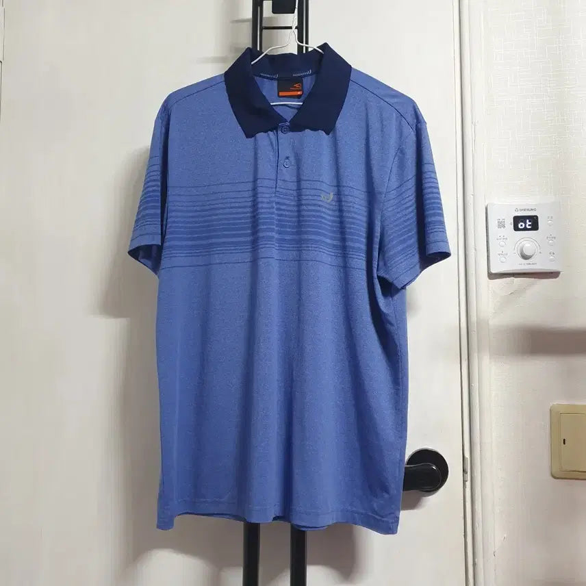 [BUNJANG] Pro-Specs Men's Functional Short-Sleeve Polo Shirt L (100) Blue / 프로스펙스 남자 기능성 반팔카라티 L 100 블루