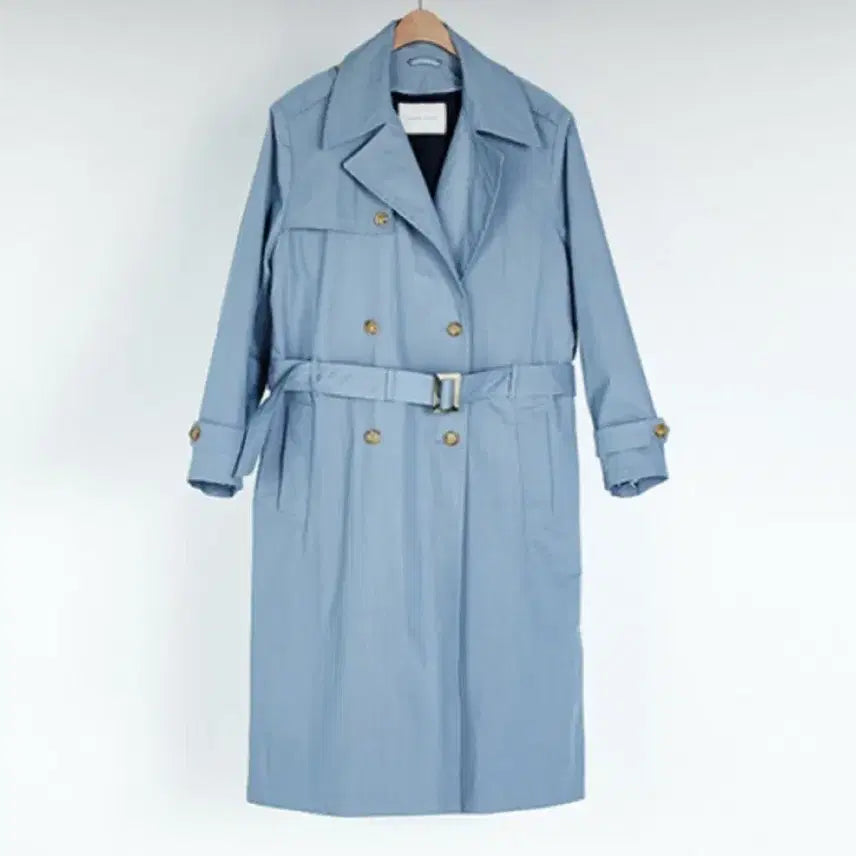 [BUNJANG] Instant Funk Sky Blue Trench Coat / 인스턴트펑크 스카이 블루 트렌치 코트