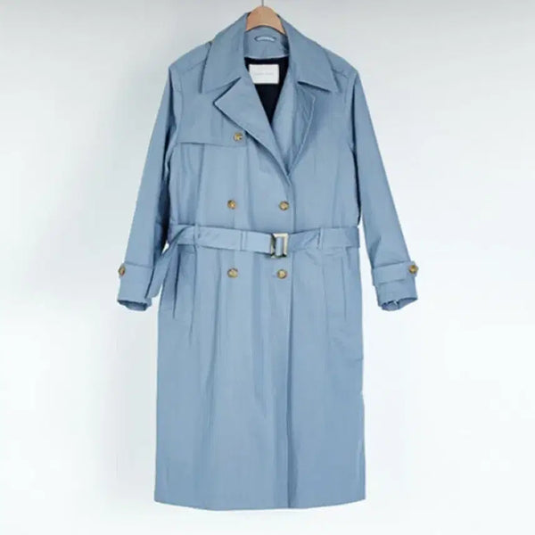 [BUNJANG] Instant Funk Sky Blue Trench Coat / 인스턴트펑크 스카이 블루 트렌치 코트