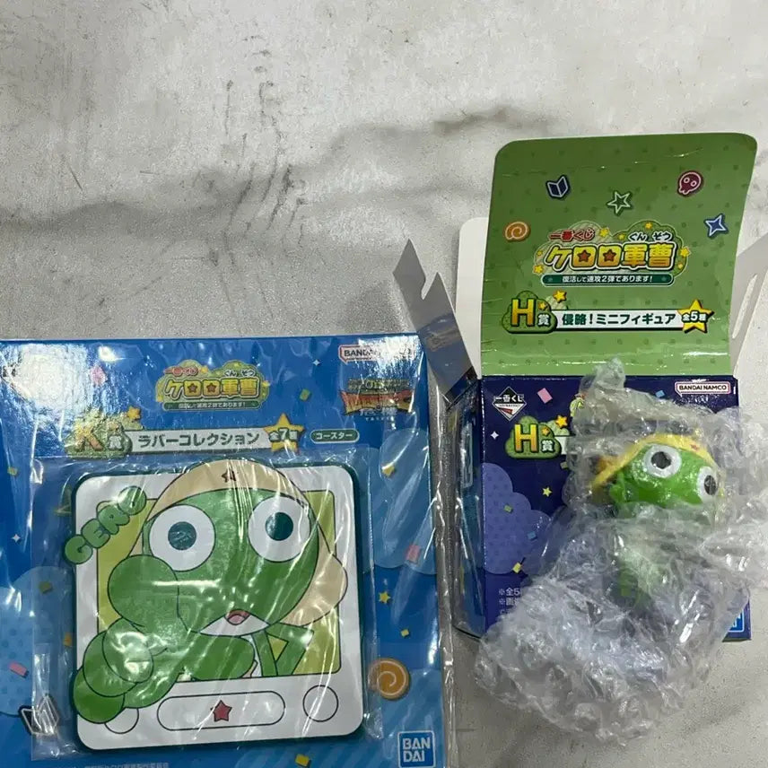 [BUNJANG] Keroro Gunsou Mini Figures & Rubber Collection Coasters / 케로로 쿠지 H상 k상 미니피규어 케로로