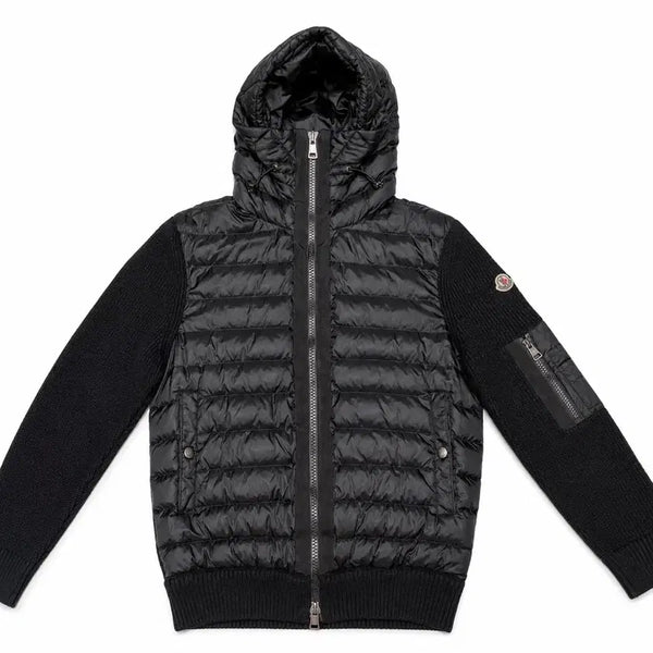 [BUNJANG] Moncler Knit Padded Hooded Jacket / 몽클레어 니트패딩