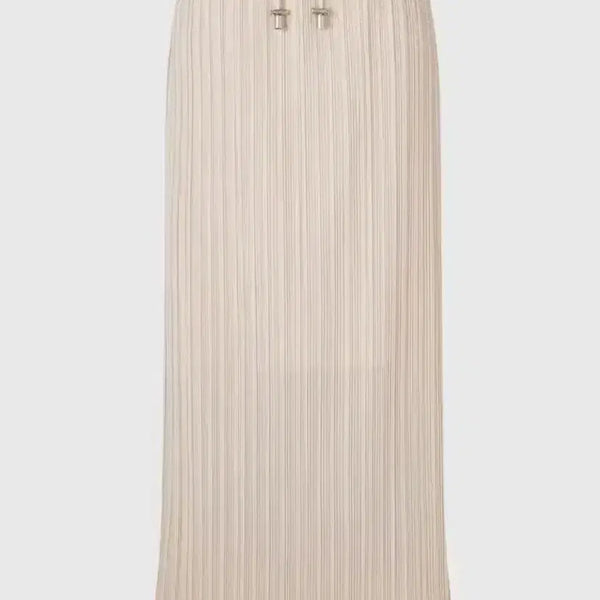 [BUNJANG] ORR String Pleats Banding Long Skirt Pale Beige / (새거) 오르 ORR 스트링 플리츠 밴딩 스커트 페일베이지 여름 롱치마