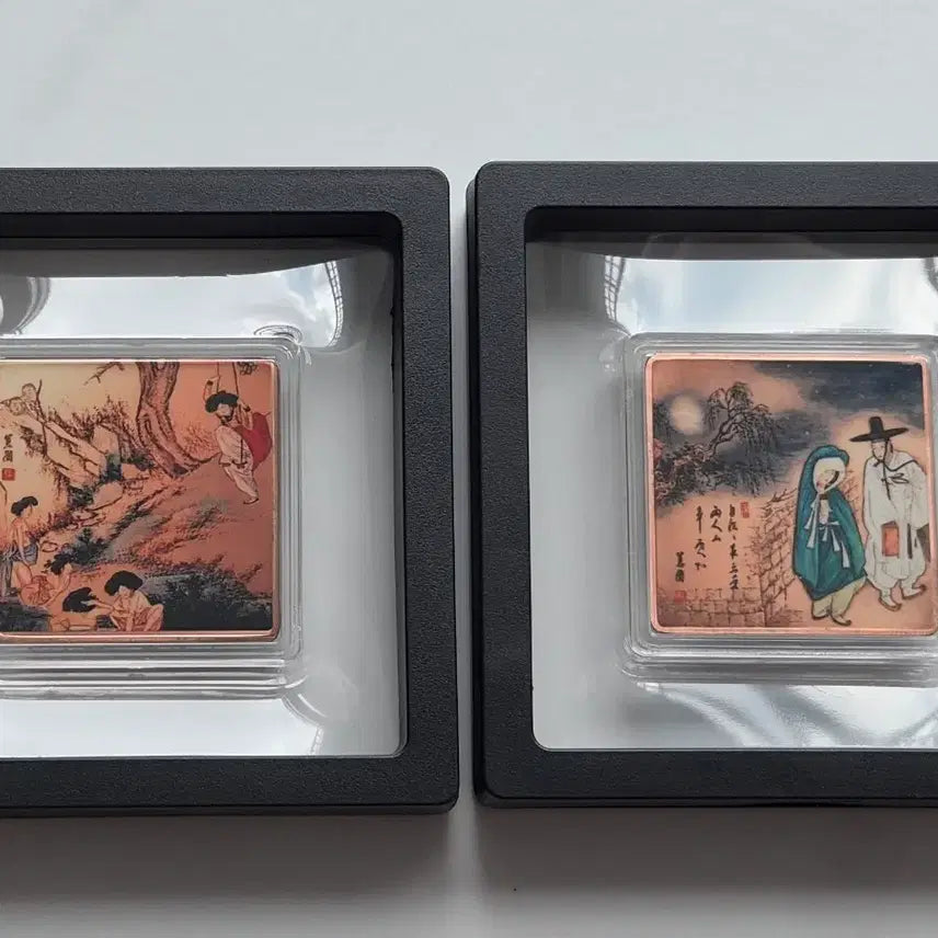 [BUNJANG] Shin Yun-bok 'Danza de Espadas Dobles / Ju-sa-geo-bae' 1oz Copper Bar / [혜원 신윤복 명화 컬렉션] 1온스 색채 구리바