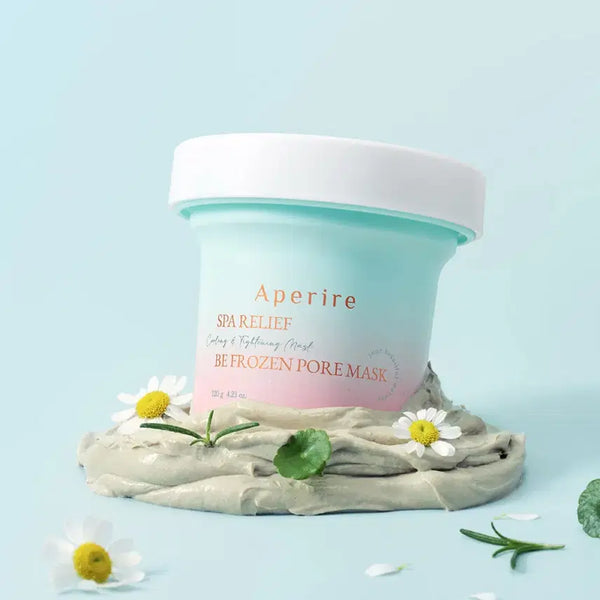 [BUNJANG] Aperire Spa Relief Be Frozen Glacial Clay Pore Mask 120g / 아페리레 스파 릴리프 비 프로즌 빙하토 포어 마스크 120g