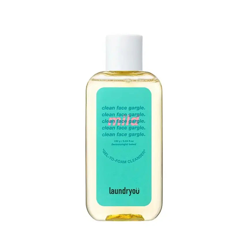 [BUNJANG] Laundry You Clean Face Gaugre Gel-to-Foam Cleanser Mild 160g / 런드리유 클린 페이스 가글 젤 투 폼 클렌저 마일드 160g