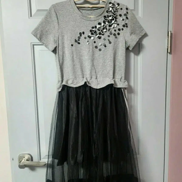 [BUNJANG] Layered Sequin Dress / 일본 레이어드 스팽글 원피스.55.