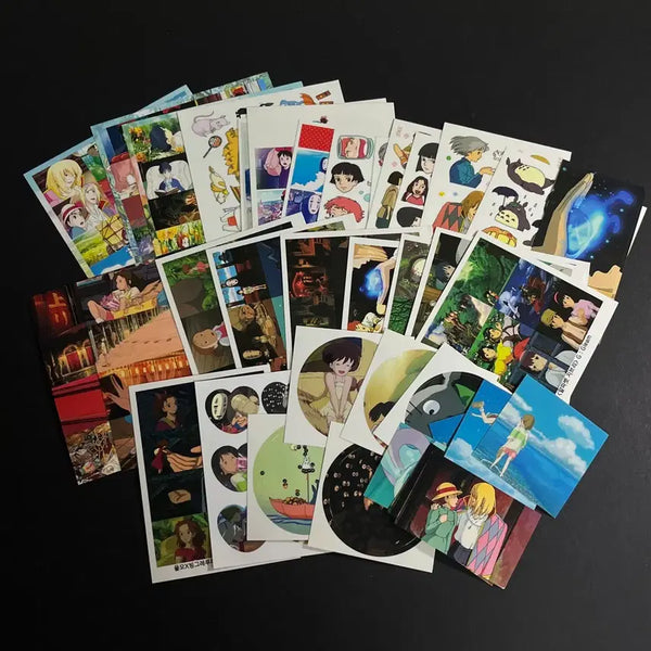 [BUNJANG] Ghibli Sailor Moon Ins Sticker Bundle Set / 지브리 세일러문 등 인스 스티커 일괄