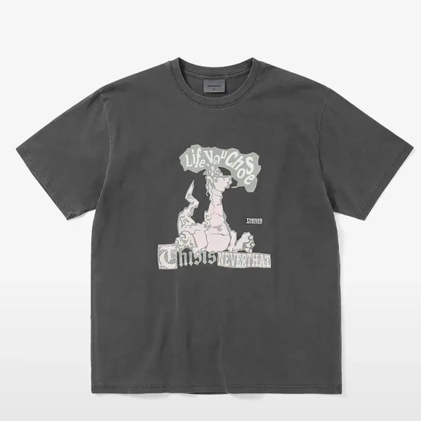 [BUNJANG] thisisneverthat Old Dragon Tee Charcoal / (L) 디스이즈네버댓 올드 드래곤 티 차콜