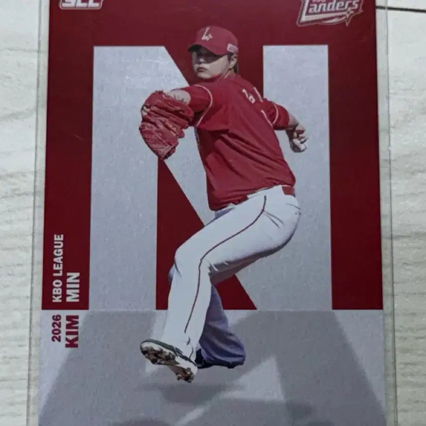[BUNJANG] SSG Landers Kim Min 2026 KBO Alphabet Card / 2026 kbo ssg 랜더스 김민 알파벳카드