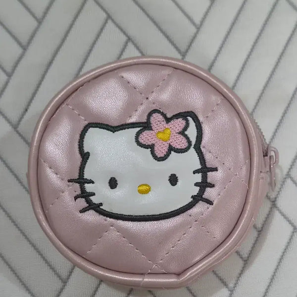 [BUNJANG] Hello Kitty 50th Anniversary Round Pouch Coin Purse / 헬로키티 50주년 원형 파우치 동전지갑