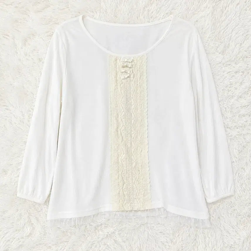 [BUNJANG] Japanese Vintage Mori Fairy Dot Tulle T-Shirt / 일본 빈티지 모리 페어리 도트 튤 티셔츠