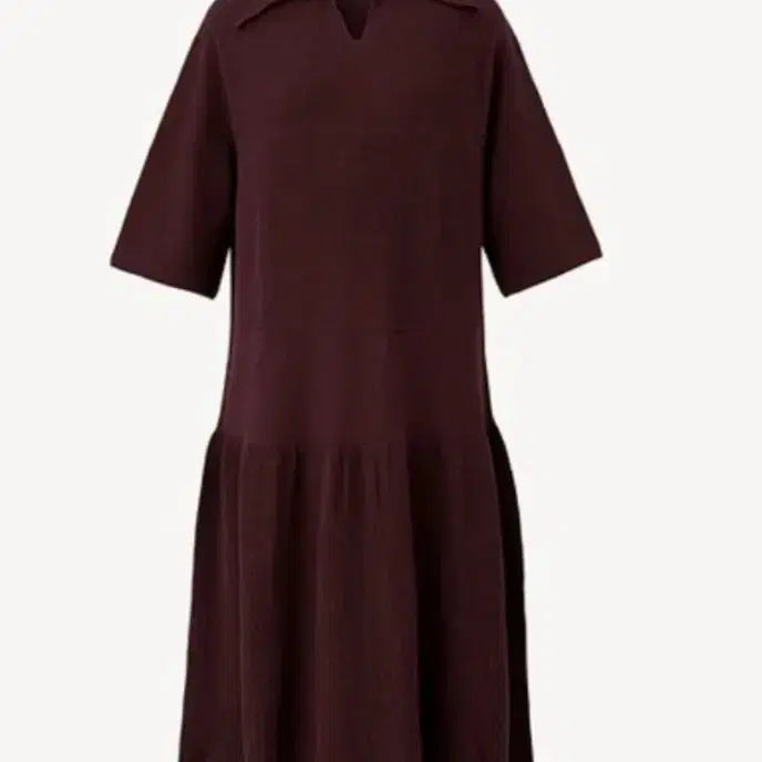 [BUNJANG] Cacharel Whole Garment Dress Size 66 Wine / (새상품)까사렐 홀가먼트 원피스66