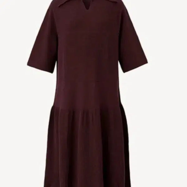 [BUNJANG] Cacharel Whole Garment Dress Size 66 Wine / (새상품)까사렐 홀가먼트 원피스66