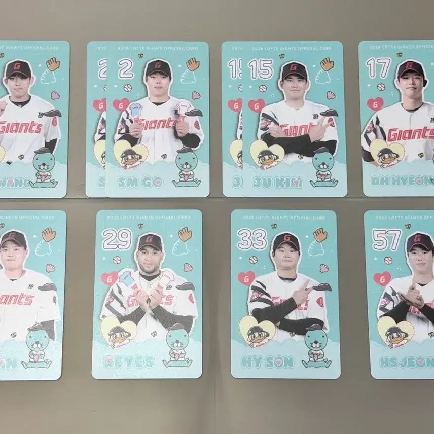 [BUNJANG] Lotte Giants Bonobono Photocard Set / 롯데 자이언츠 보노보노 포토카드 원가양도