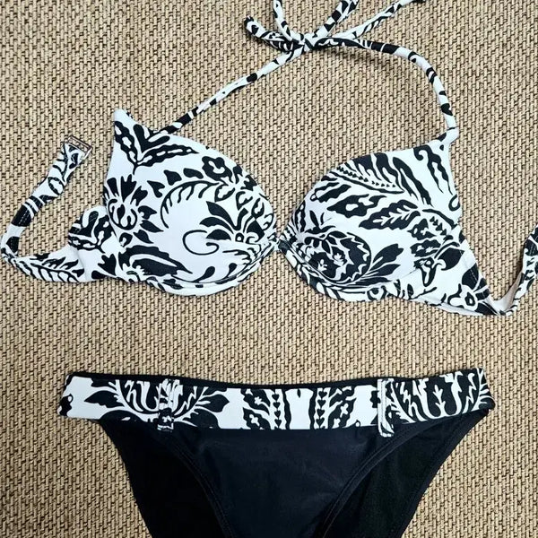 [BUNJANG] Three-Piece Bikini Swimsuit with Dress / [1회 착용] 원피스 포함 쓰리피스 비키니 수영복