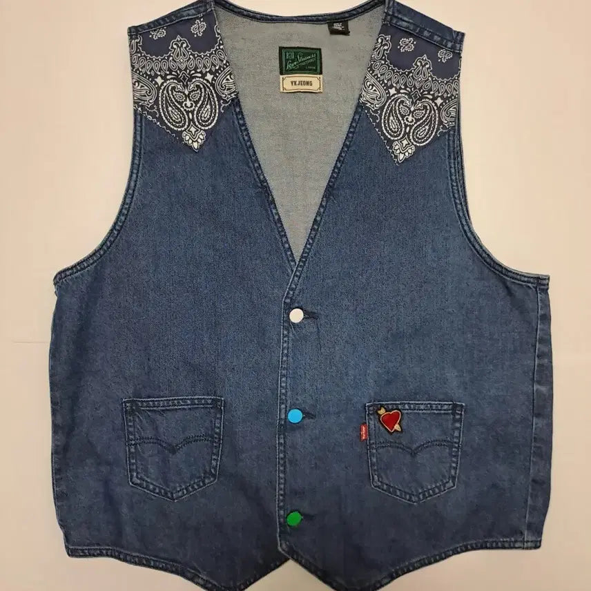 [BUNJANG] Levi's Collaboration Denim Vest Unisex / 리바이스(Levis) 데님 조끼, 베스트, VEST, 남여공용