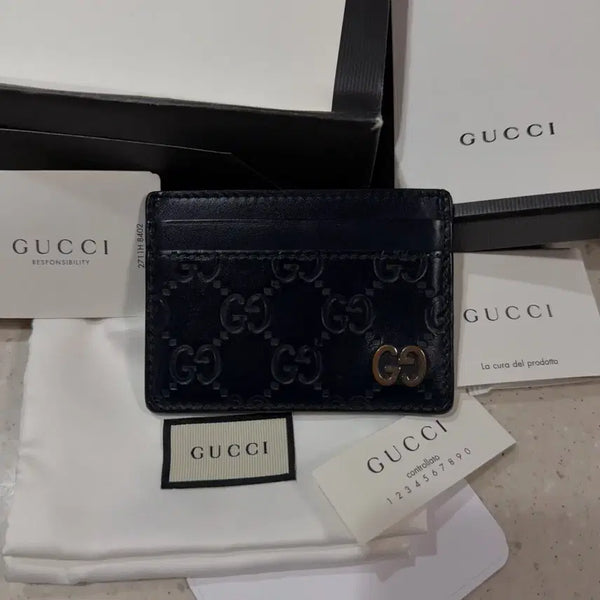 [BUNJANG] Gucci Signature Card Wallet / [풀구성] 구찌 시그니처 카드지갑 (정품)