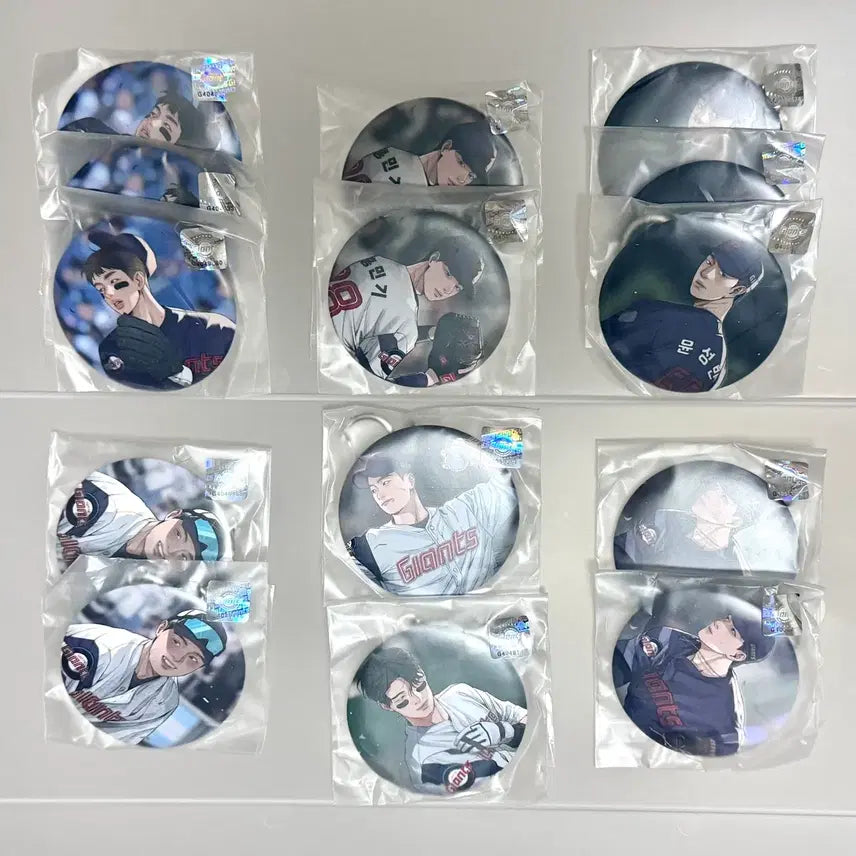 [BUNJANG] Lotte Giants Illustrated Mirror Keyring - Various Players / 롯데자이언츠 일러스트 손거울 키링 가챠 윤동희 김원중 이호준 한동희 정현수 홍민기 윤성빈