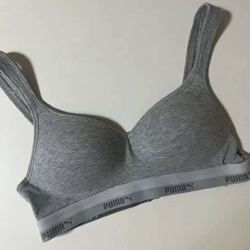 [BUNJANG] Puma Grey Sports Bra / 퓨마 그레이 스포츠브라