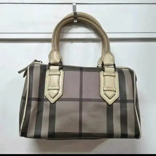 [BUNJANG] Burberry Check Boston Bag / 버버리 체크 숄더백
