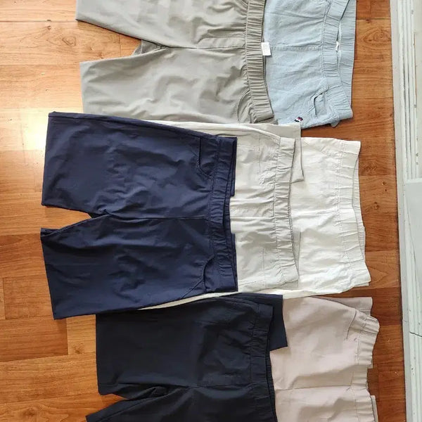 [BUNJANG] Women's Summer Pants Set (Various Colors) / 브랜드 여름바지 세트 (네이비, 베이지, 라이트그레이, 다크그레이, 라이트블루)