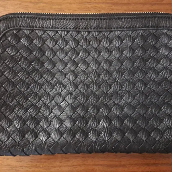 [BUNJANG] Black Leather Clutch Bag / 클러치백 블랙