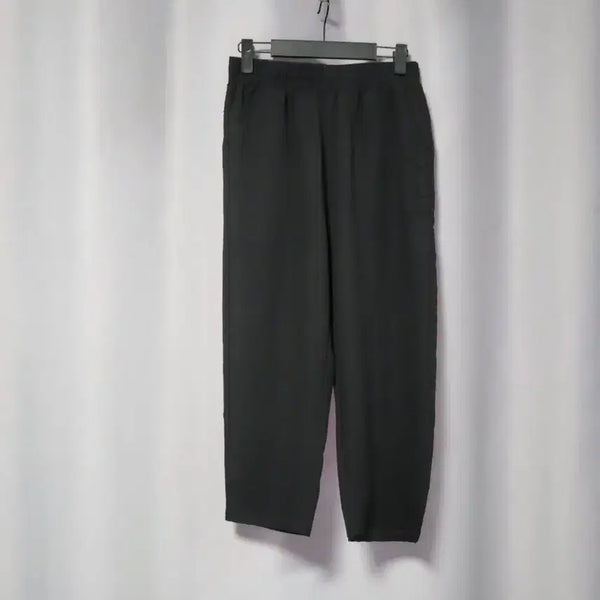 [BUNJANG] Button Detail Elastic Waistband Slacks / 버튼 장식  밴딩 슬랙스