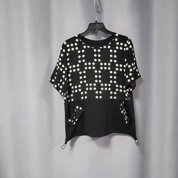 [BUNJANG] Polka Dot Pocket Spandex Top / 도트무늬 포켓 스판티