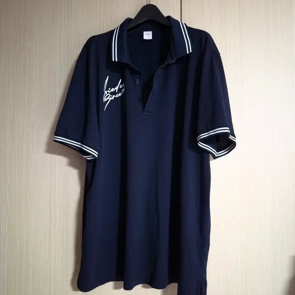 [BUNJANG] JDX Men's Dark Navy Short-Sleeve Polo Shirt (Sizes 105-110) / JDX 남자 남색 카라 반팔티 105~110사이즈