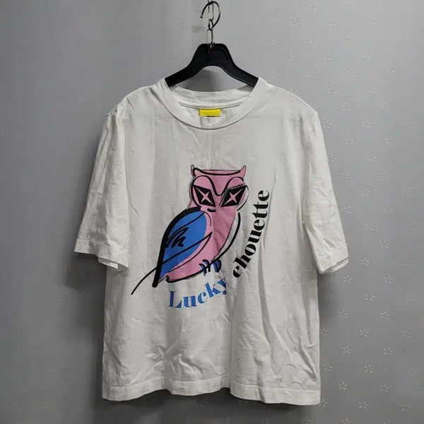 [BUNJANG] Lucky Chouette Character Short Sleeve T-Shirt / 럭키슈에뜨 반팔 티셔츠