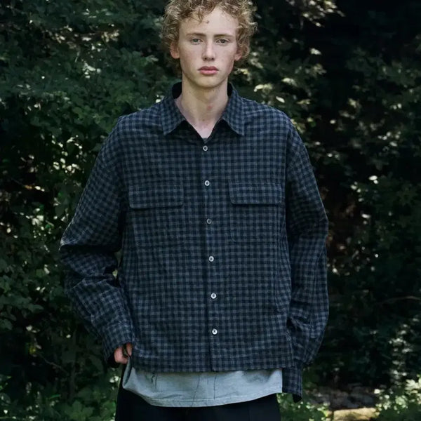 [BUNJANG] NOUN Cropped Shirt Black Size 1 / 노운 크롭 셔츠 블랙 1사이즈