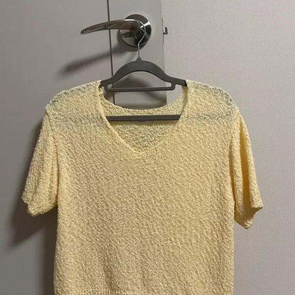 [BUNJANG] Summer Bouclé Short-Sleeve T-Shirt / 여름 부클 반팔티