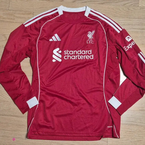 [BUNJANG] Liverpool 25/26 Season Home Kit Long Sleeve XL (105) / 리버풀 25/26 시즌 홈 킷 긴팔 XL (105)