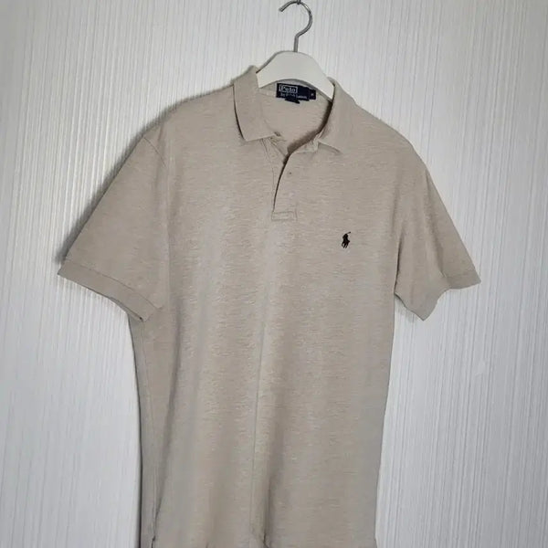 [BUNJANG] Polo Ralph Lauren Beige Short-Sleeve Polo Shirt / 폴로 랄프로렌 베이지 반팔 PK