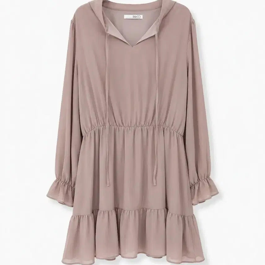 [BUNJANG] Chiffon Ruffle Dress / 쉬폰프릴 원피스