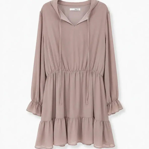 [BUNJANG] Chiffon Ruffle Dress / 쉬폰프릴 원피스