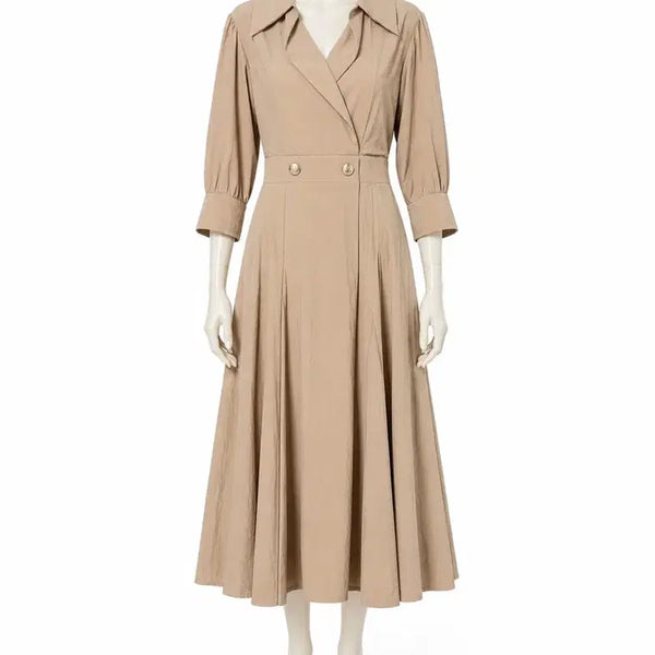 [BUNJANG] MICHAA 55 Size Beige Silk Blend Sleeveless Midi Dress / (텍달린새상품)미샤 원피스 55사이즈 판매합니다