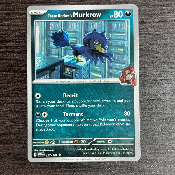 [BUNJANG] Pokemon TCG Team Rocket's Murkrow - SV10: Destined Rivals (DRI) / 포켓몬카드 북미 니로우 판매 4-E9
