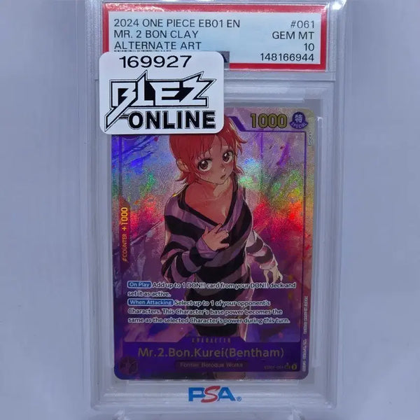 [BUNJANG] One Piece EB01-061 Bon Clay Secret Rare PSA 10 Card / 2024 원피스 eb01-061 북미 봉쿠레 시크페레 psa1p