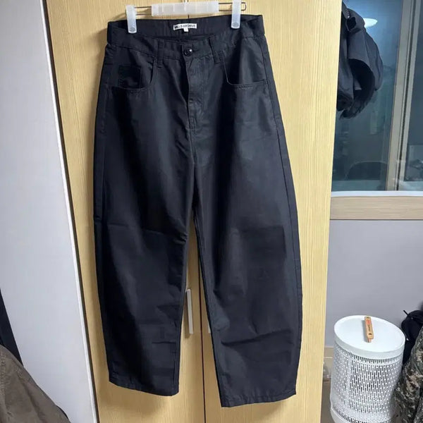 [BUNJANG] Milo Archive Reflect Curved Chino Pants Black / [L] 밀로 아카이브 리플렉트 커브드 치노팬츠 블랙
