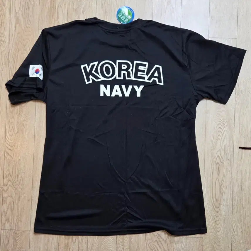 [BUNJANG] KARMY ZONE Korean Navy Short-Sleeve T-Shirt - Size 115 / 미사용 카미존 KARMY ZONE 한국 해군 반팔티 115사이즈 (줄자사진 참고)