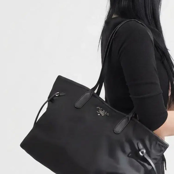 [BUNJANG] Prada Nylon Leather Tote Bag / 프라다 나일론 가죽 토트백