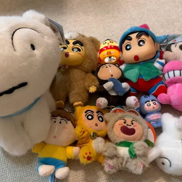 [BUNJANG] Crayon Shin-chan Plush Keychain 13-Piece Bundle Set / 짱구 인형 키링 13종 일괄