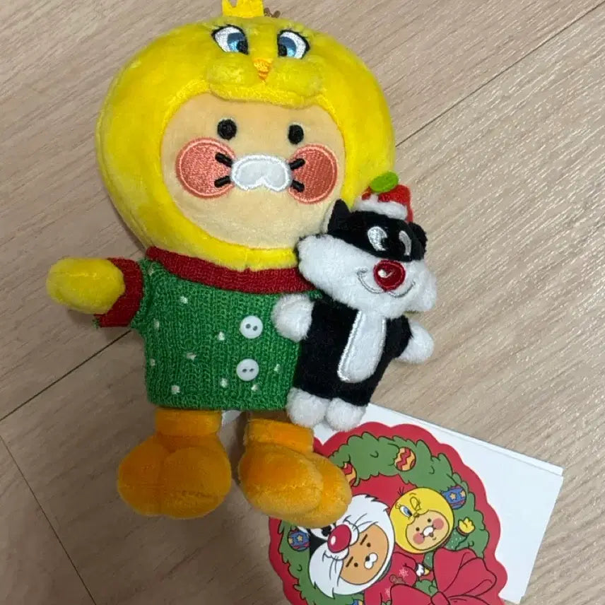 [BUNJANG] Kakao Friends Chun-sik Doll Keychain (Looney Tunes Limited Edition Collaboration) / 카카오프렌즈 춘식이 인형 키링(루니툰 한정판 콜라보)