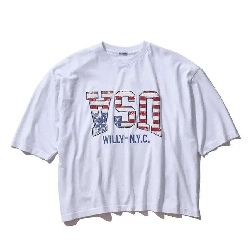 [BUNJANG] Willy Chavarria USA T-Shirt / [M] 윌리차바리아 USA 티셔츠
