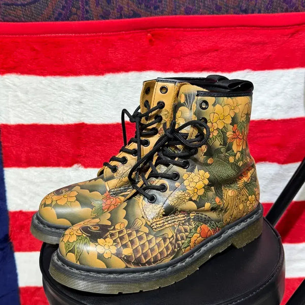 [BUNJANG] Dr. Martens 1460 Irezumi Tattoo Boots UK 6 / 닥터마틴 1460 이레즈미 타투 부츠