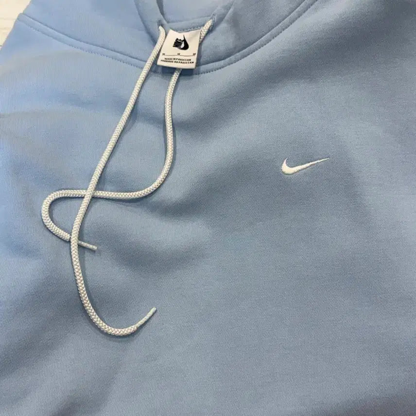[BUNJANG] Nike Swoosh Hoodie Celestian Blue M / 나이키 스우시 후드 셀레스틴 블루 M