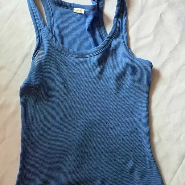 [BUNJANG] The Great Edition Ribbed Tank Top Blue / 위라라 thegreatedition  Le Tanktop 블루