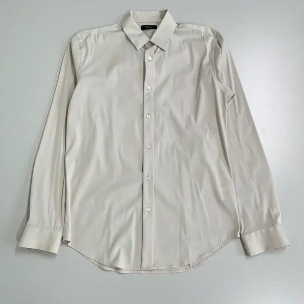 [BUNJANG] Theory Cotton Blend Grey Collared Shirt / [정품/XS] 띠어리 면 혼방 그레이 카라 셔츠