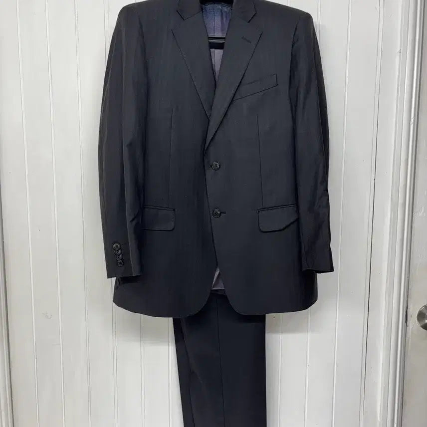[BUNJANG] Menstar Transitional Suit Set Dark Gray (1 Jacket, 2 Slacks) Size 95/30 Inch / 멘스타 간절기 정장 셋업 (다크 그레이/자켓1 슬랙스2) 95/30인치 ㅡ0730